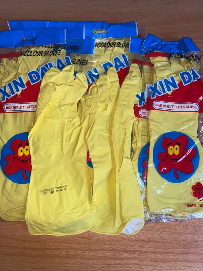 Sarung tangan karet Latex ROSE KING Size Panjang 30Cm