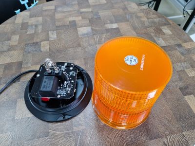 Lampu Rotary Thunderbolt WL 27 Xenon Flash Tube Amber 12-48V DC 30W 38A Tahan Goncangan