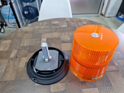 Lampu Rotary warning light Orange Thunderbolt Wl 27 magnet Smd 5050 90 Led Super Bright 12-48V DC
